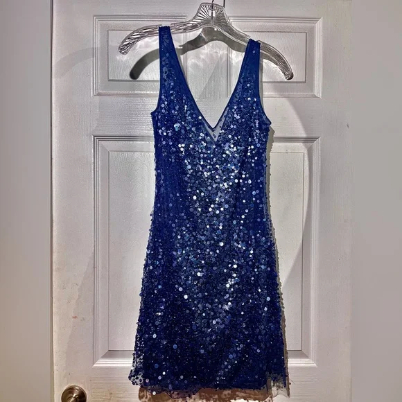 BASIX Black Label Sequin Dress - Size S (Retail $200 - Yours for $75) never  worn